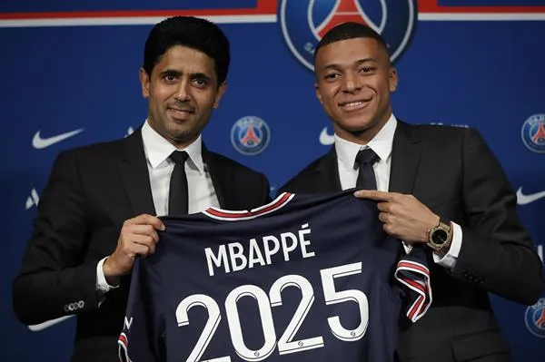 Nasser Al-Khelaifi y Mbappé