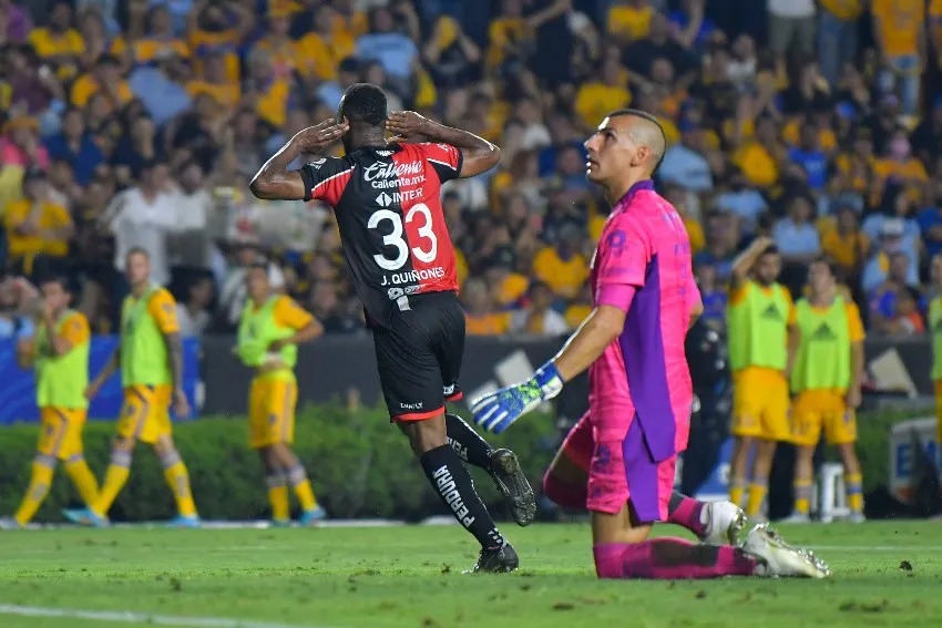 IMAGO 7 Nahuel Guzmán tras el gol de Quiñones