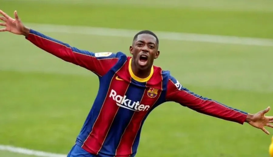 Dembélé celebra gol