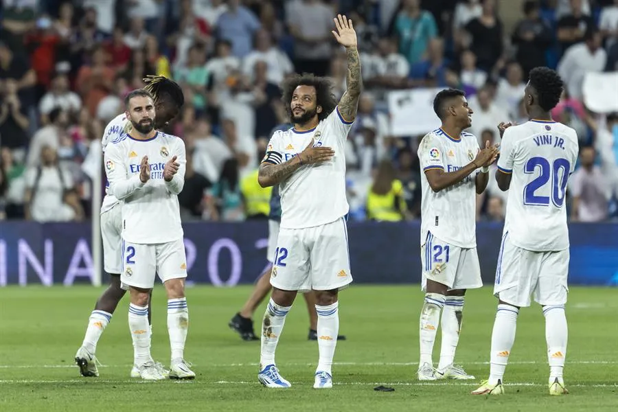 Marcelo durante un partido con el Madrid