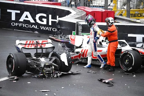 AP Mick Schumacher se accidenta en el GP de Mónaco