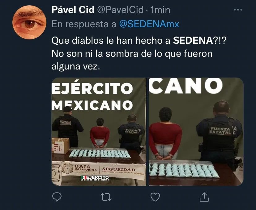 Usuarios critican publicación de la SEDENA
