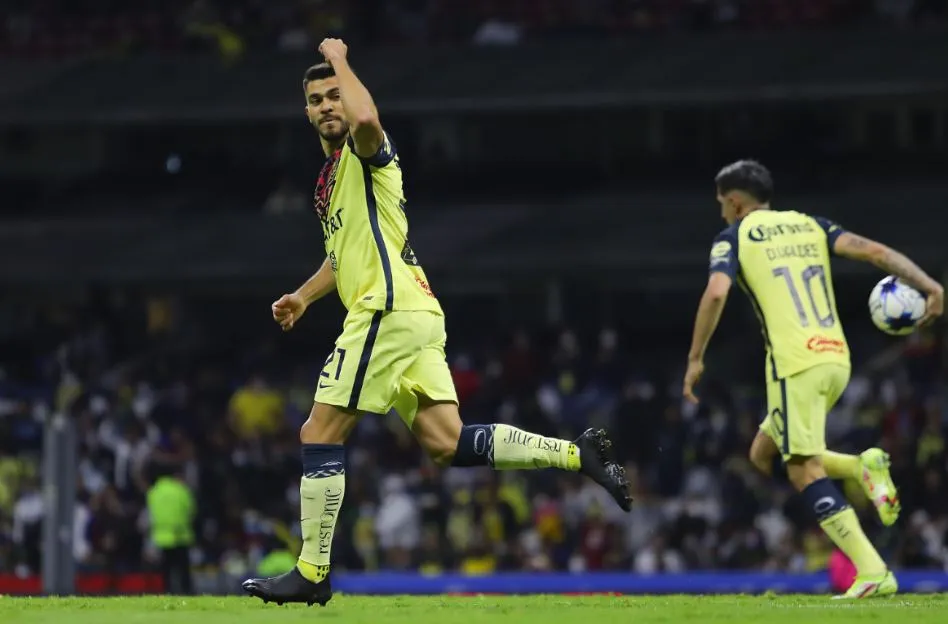 Henry Martin, en festejo de gol