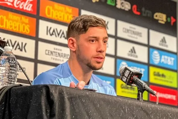 Federico Valverde en conferencia de prensa