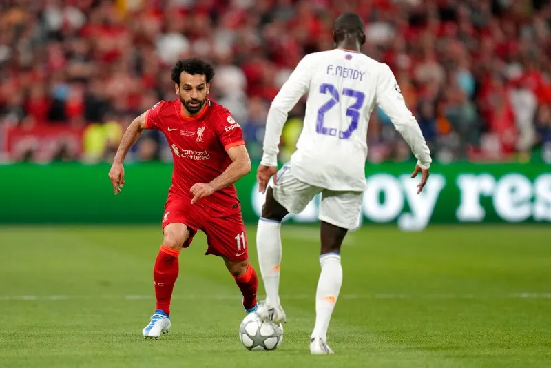 Mohamed Salah en la Final de Champions League