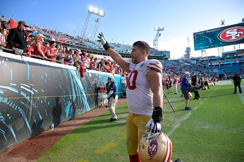 Alex Mack después del patido contra los Jaguars