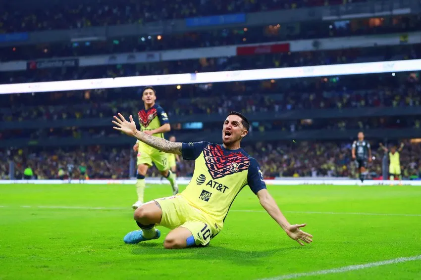 IMAGO7 Diego Valdés tras anotar gol a favor del América