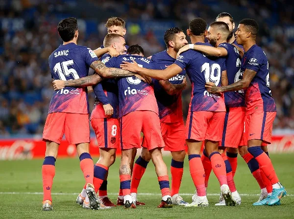 El Atlético de Madrid festeja un gol