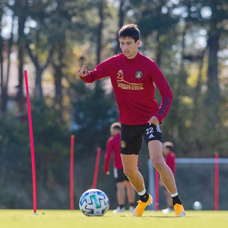 Jürgen Damm durante un entrenamiento con Atlanta United