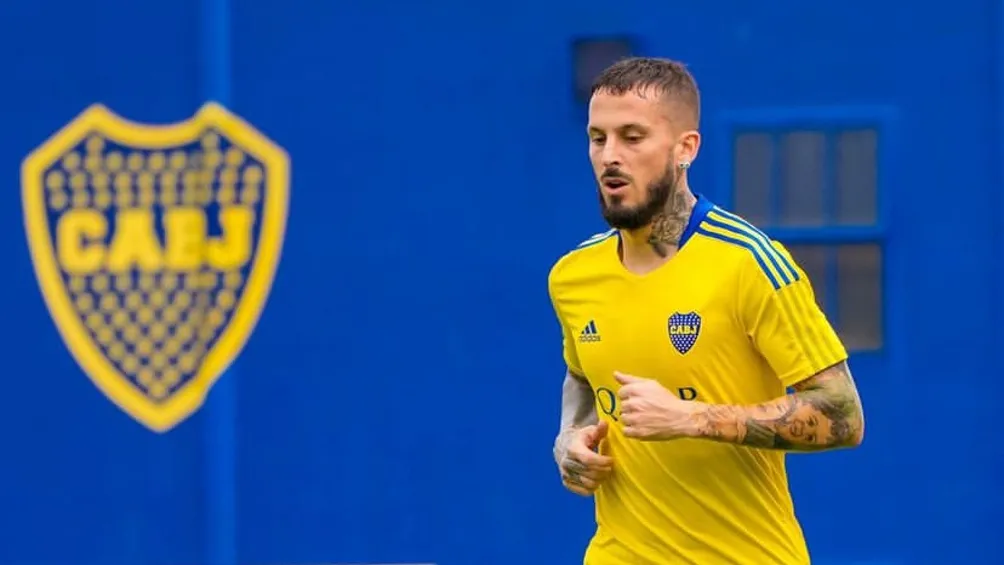 Darío Benedetto entrenando con Boca Juniors