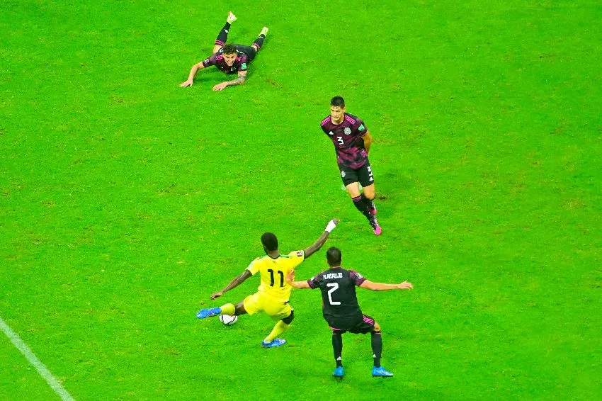 Selección de Jamaica en un partido vs México