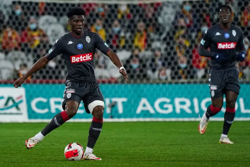 TWITTER: @achouameni Tchouameni en un partido de Mónaco