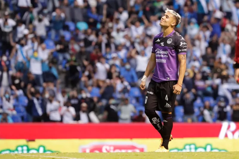 Nicolás Díaz en lamento durante el partido de repechaje