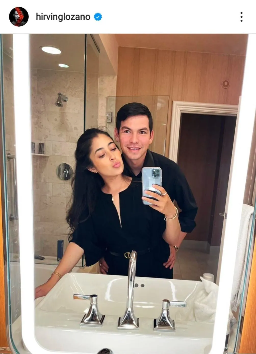 IG | @HIRVINGLOZANO Hirving Lozano apareció junto a su esposa