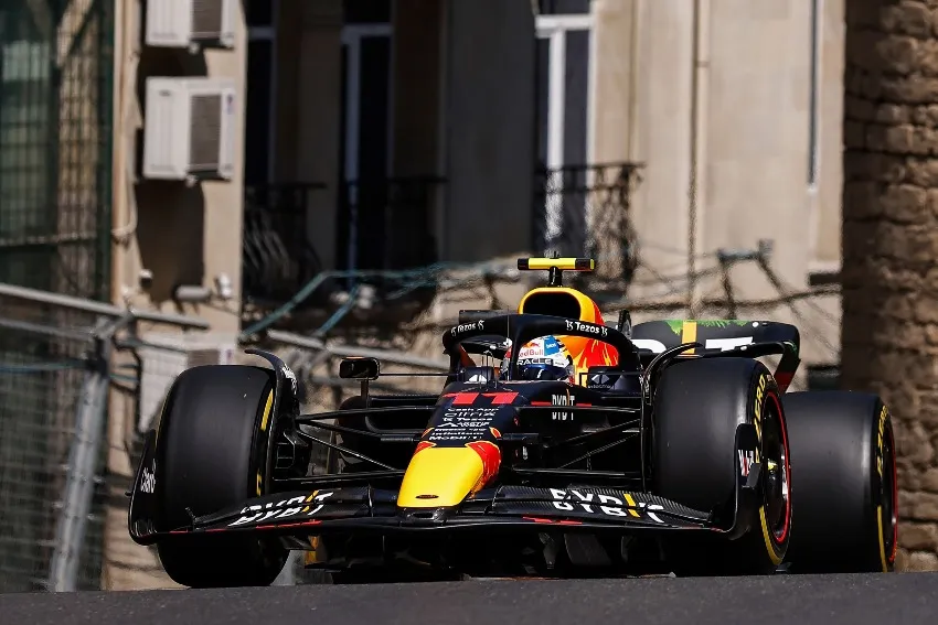 Checo Pérez en la clasificación del GP de Bakú