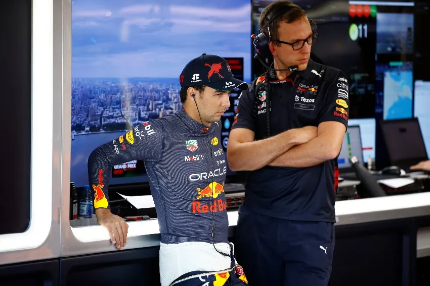 Checo Pérez en la clasificación del GP de Bakú