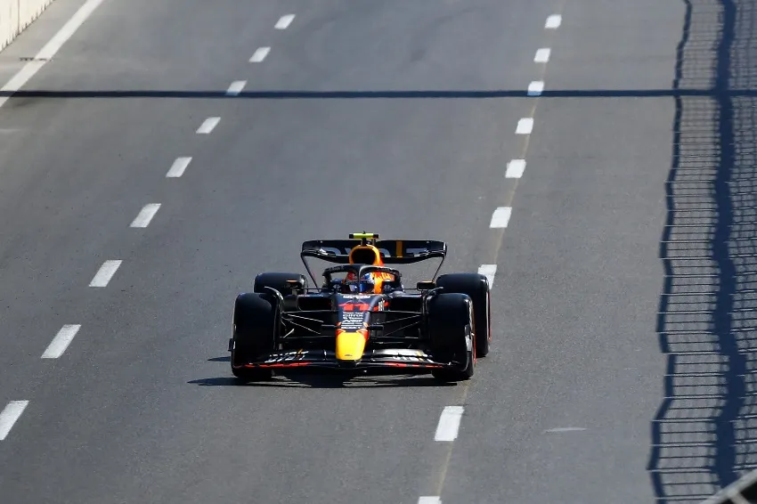 Checo Pérez en el GP de Bakú