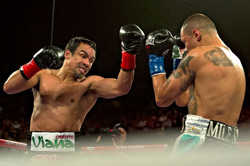 Dinamita Márquez en una pelea