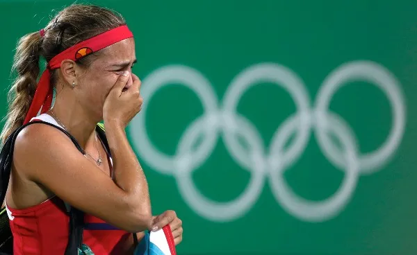 AP Mónica Puig reacciona en Juegos Olímpicos