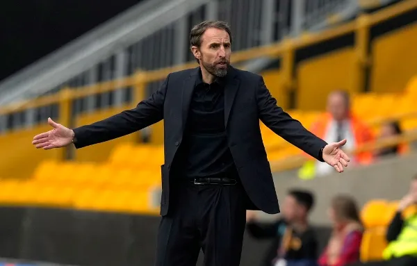 Gareth Southgate durante el partido de fútbol de la Liga de Naciones