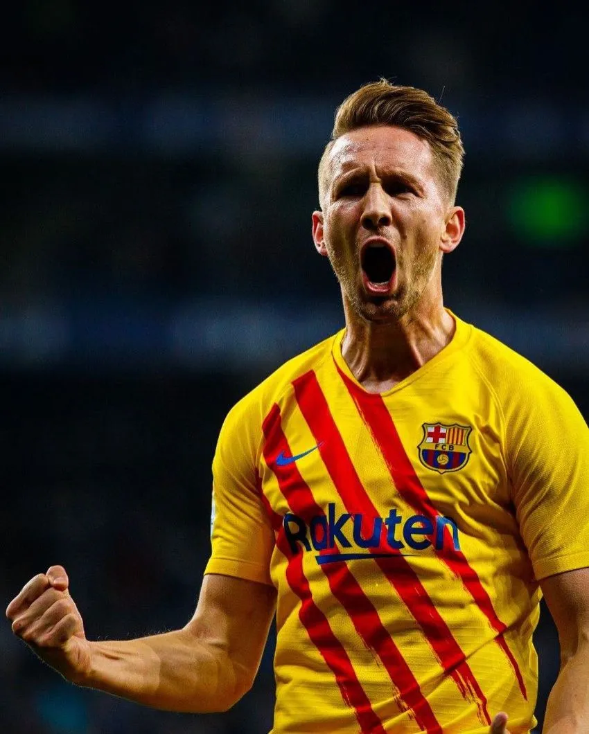 Luuk de Jong en un partido del Barcelona