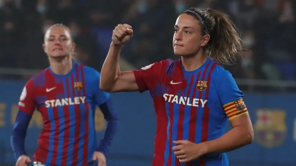 Alexia Putellas celebrando gol