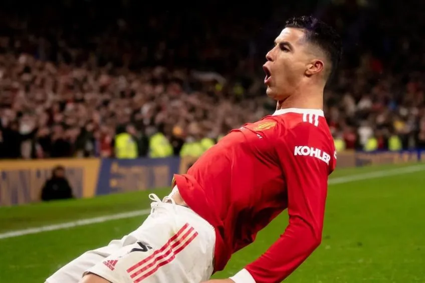 Cristiano Ronaldo festejando un gol