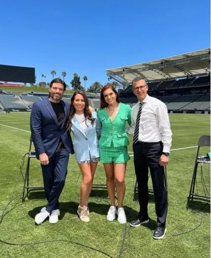 Tania Rincón en el Dignity Health Sports Park