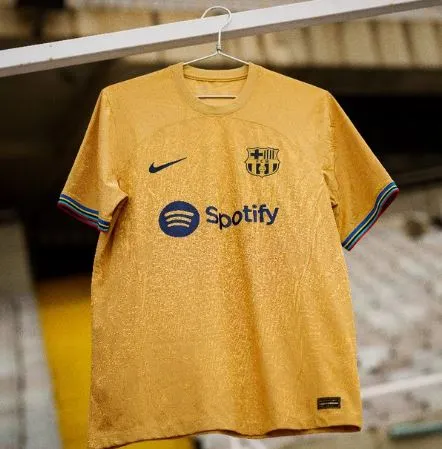 Jersey de visitante del Barcelona