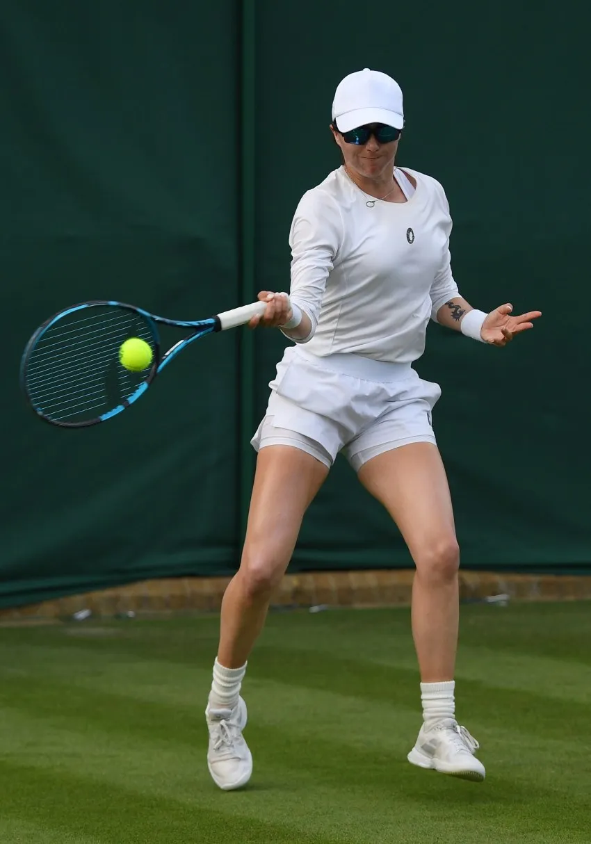 Fernanda Contreras durante su debut en Wimbledon