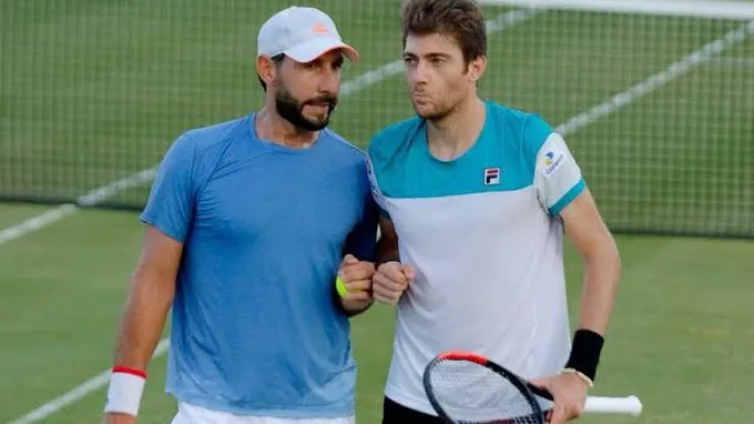 Santiago González y Marcelo Demoliner en Wimbledon