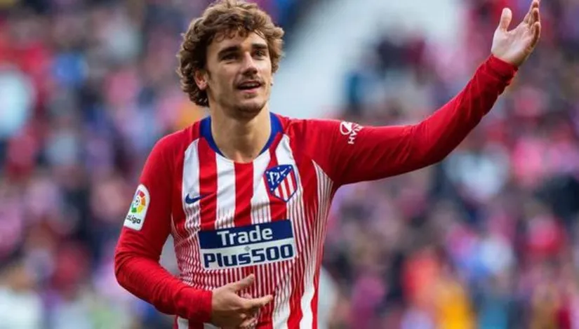 Griezmann en un partido del Atlético de Madrid