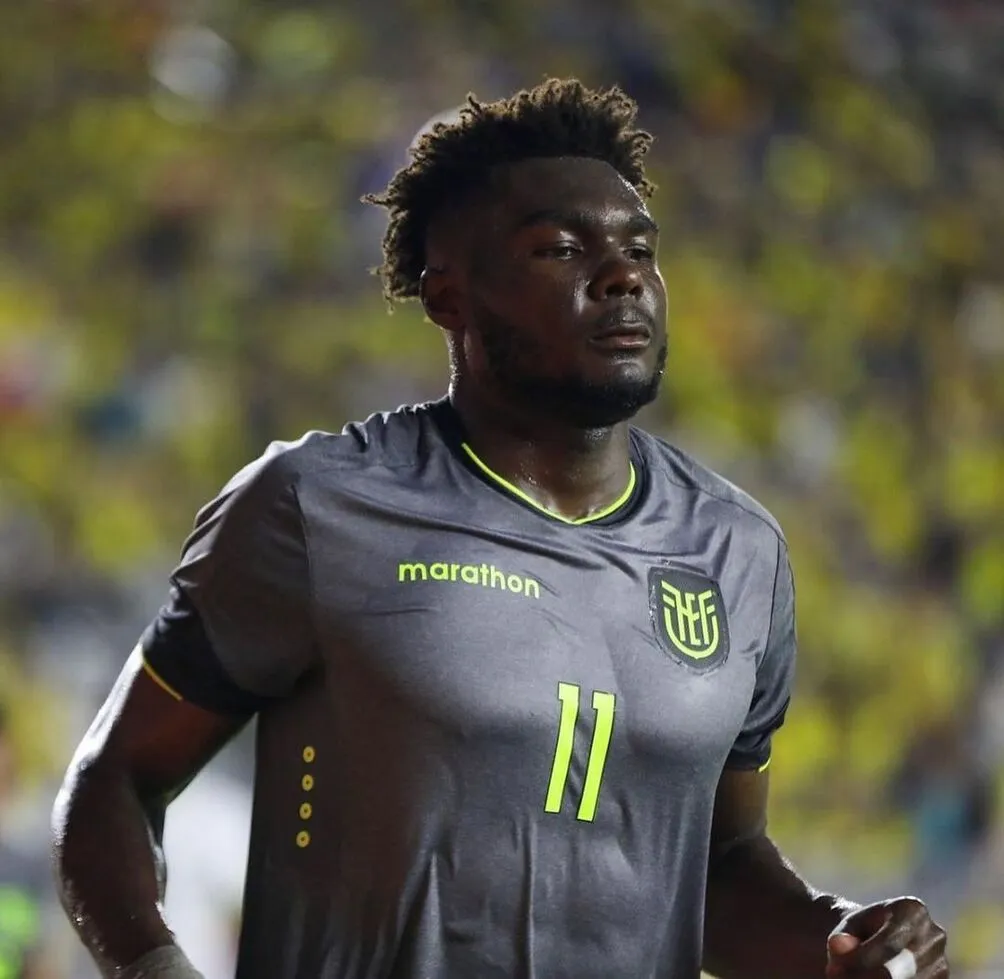Jordy Caicedo con la selección ecuatoriana