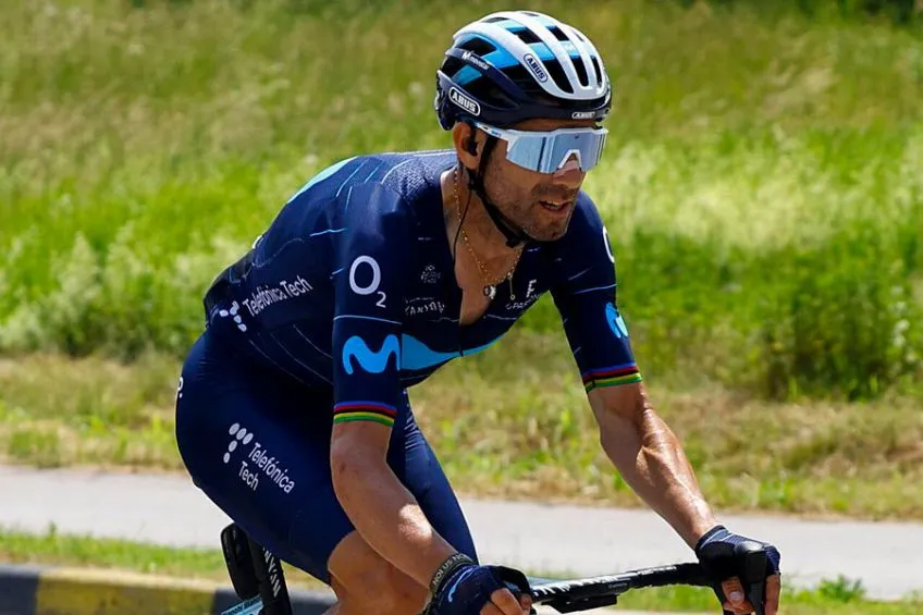 Alejandro Valverde durante una competencia