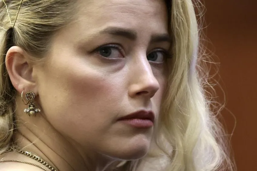 Amber Heard durante el juicio