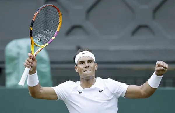 Rafael Nadal en festejo