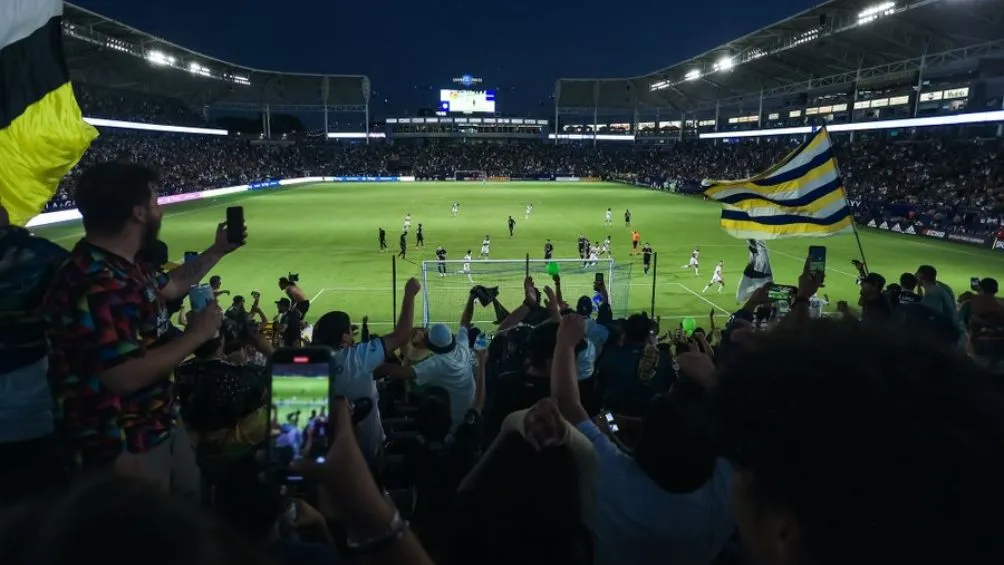La afición celebró el triunfo del Galaxy