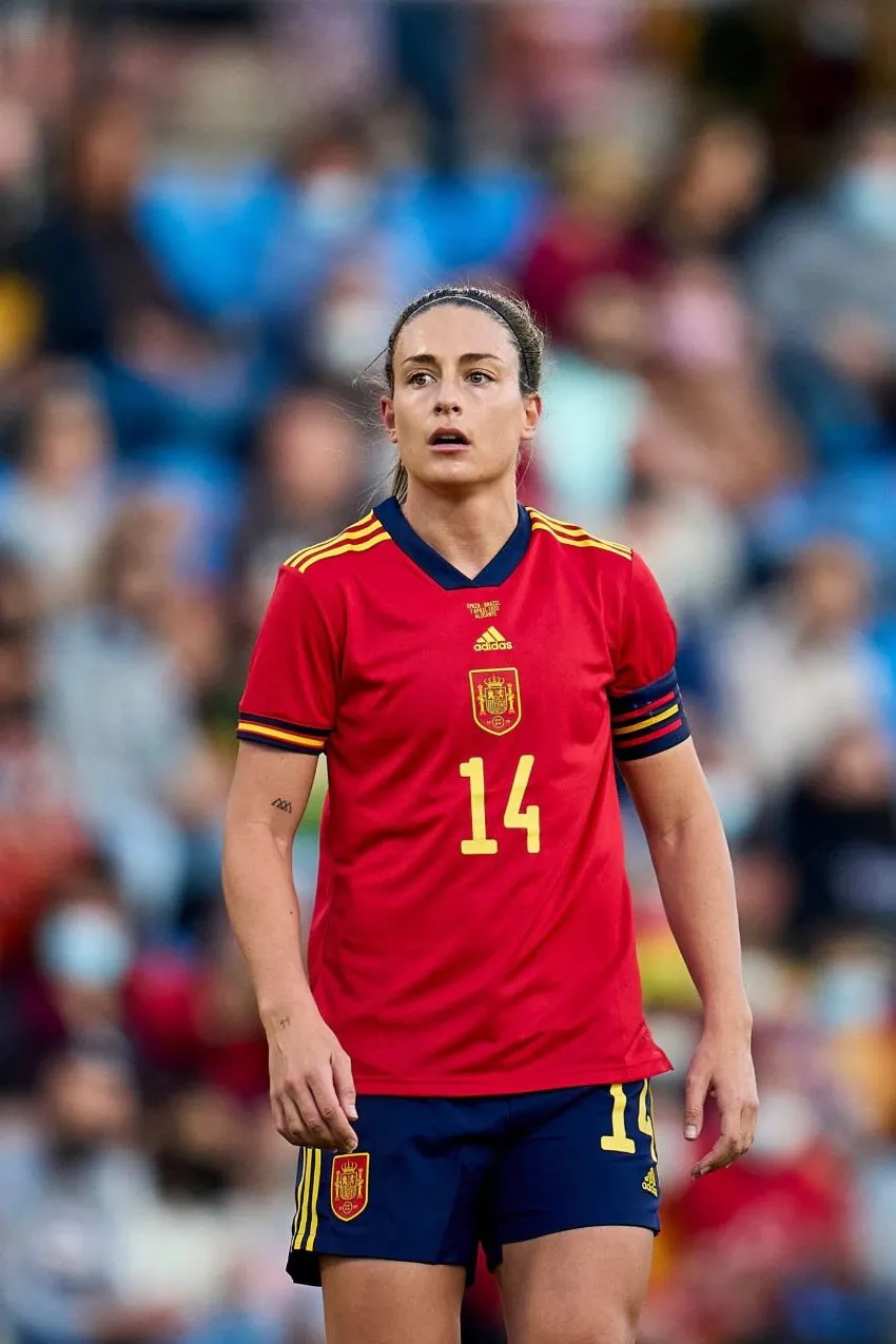Alexia Putellas en un partido de España