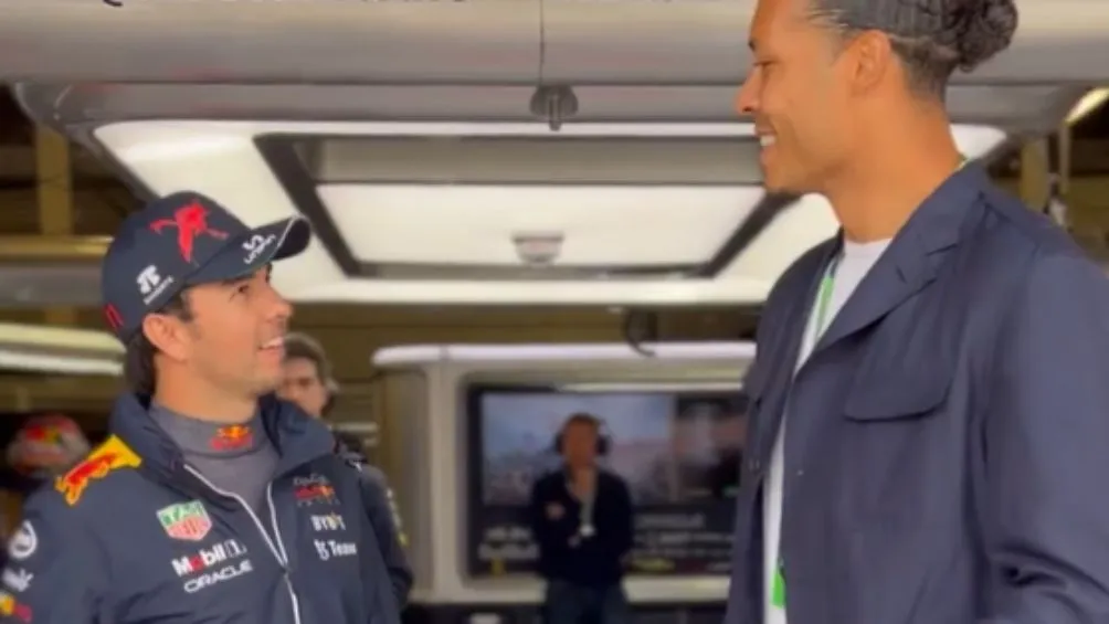 Checo Pérez saludó a Van Dijk