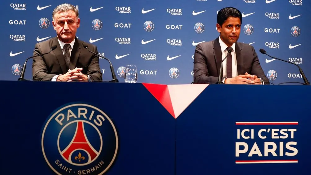 Galtier y Al-Khelaifi estuvieron juntos en la presentación