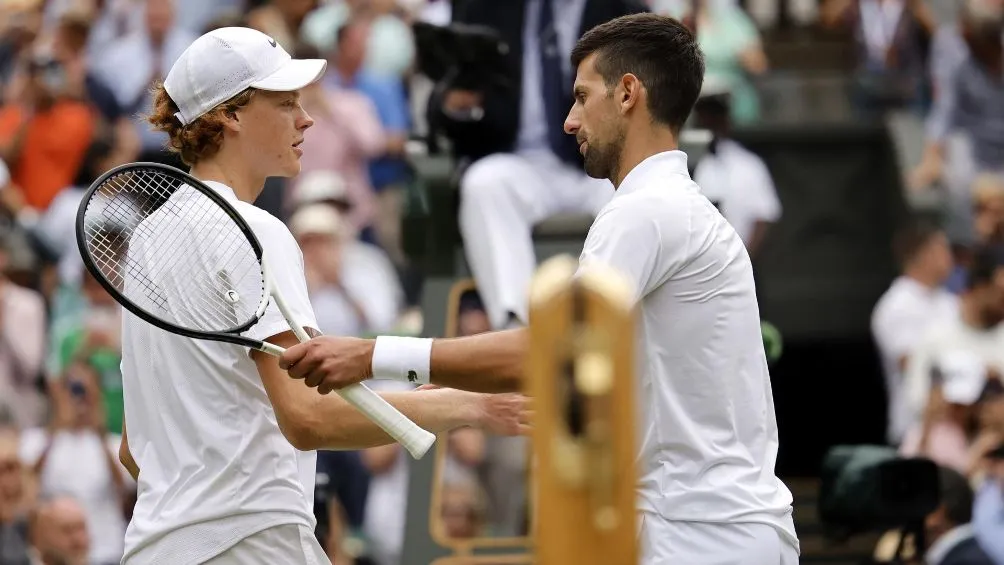 Djokovic alabó el trabajo del joven Sinner