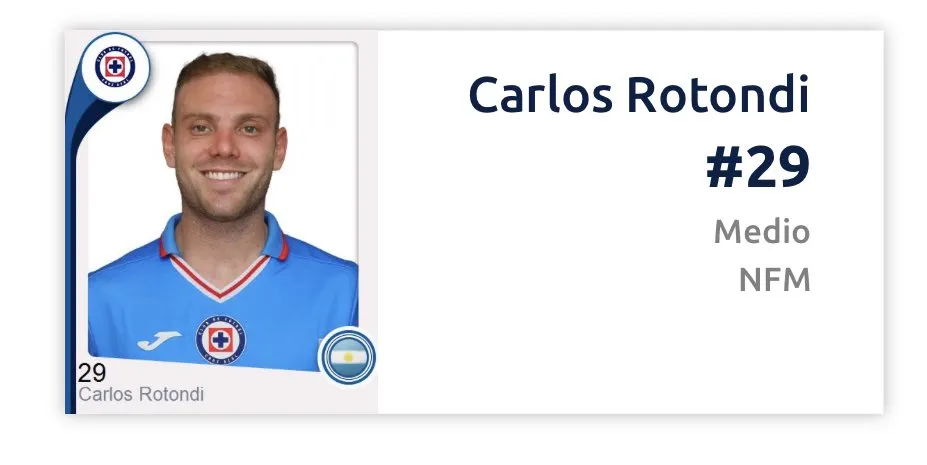 Rodolfo Rotondi ya fue registrado en la Liga MX