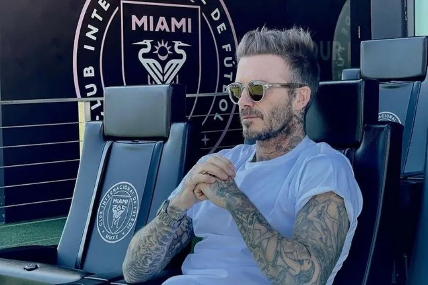 Beckham en el estadio de Inter de Miami