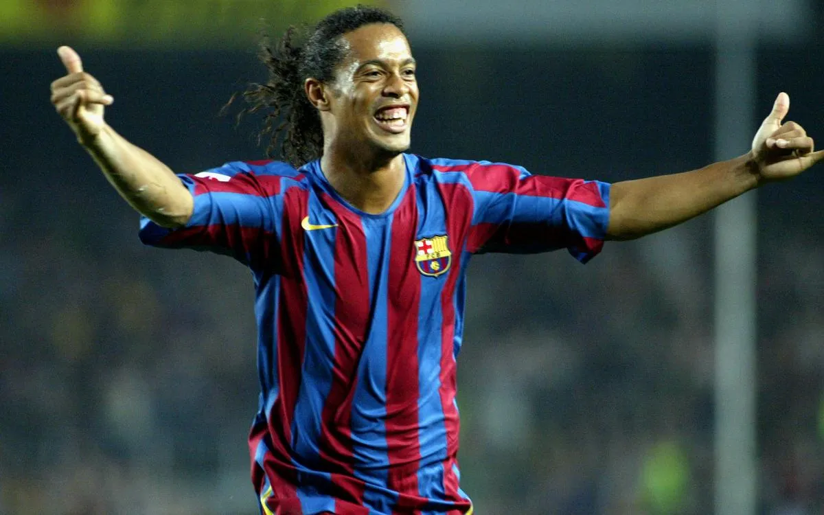 Ronaldinho con el Barcelona