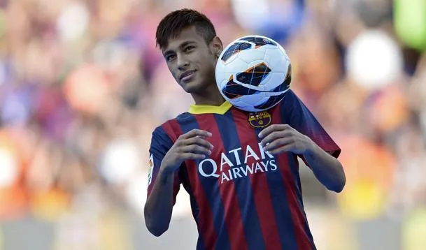 Neymar con el Barcelona