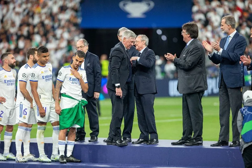 Ancelotti tras ganar la Champions League