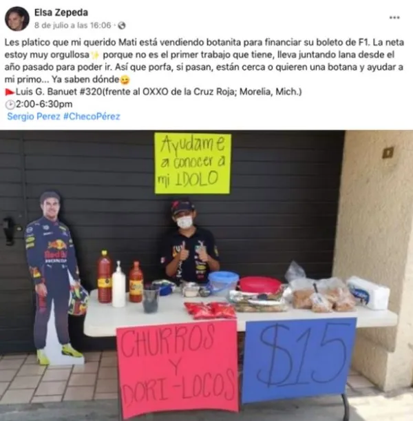 ESPECIAL Matías en su puesto de botanas en Morelia