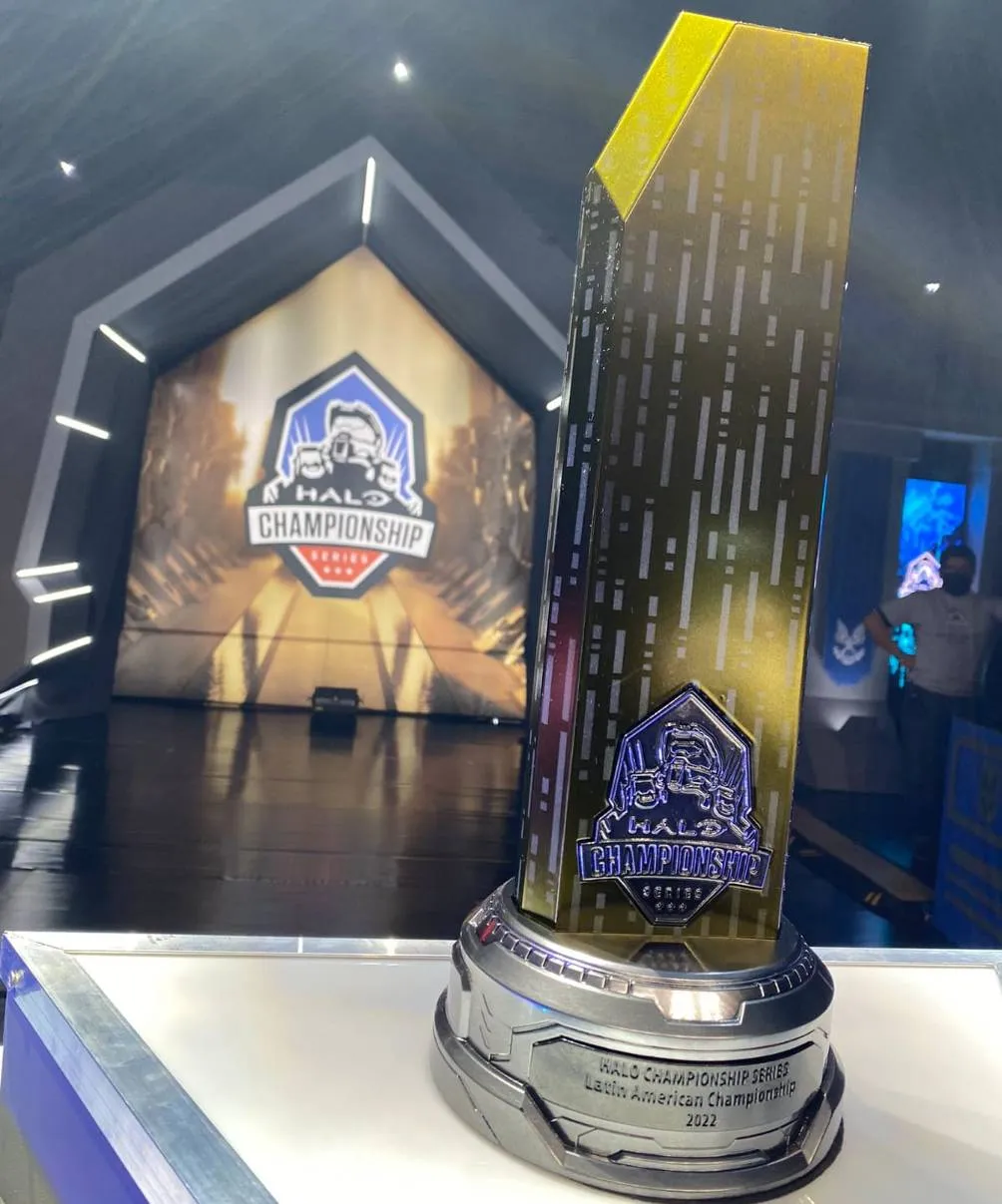 El trofeo de Halo Championship Series México