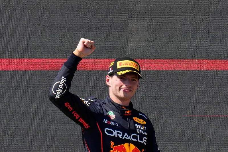 Max Verstappen en el podio