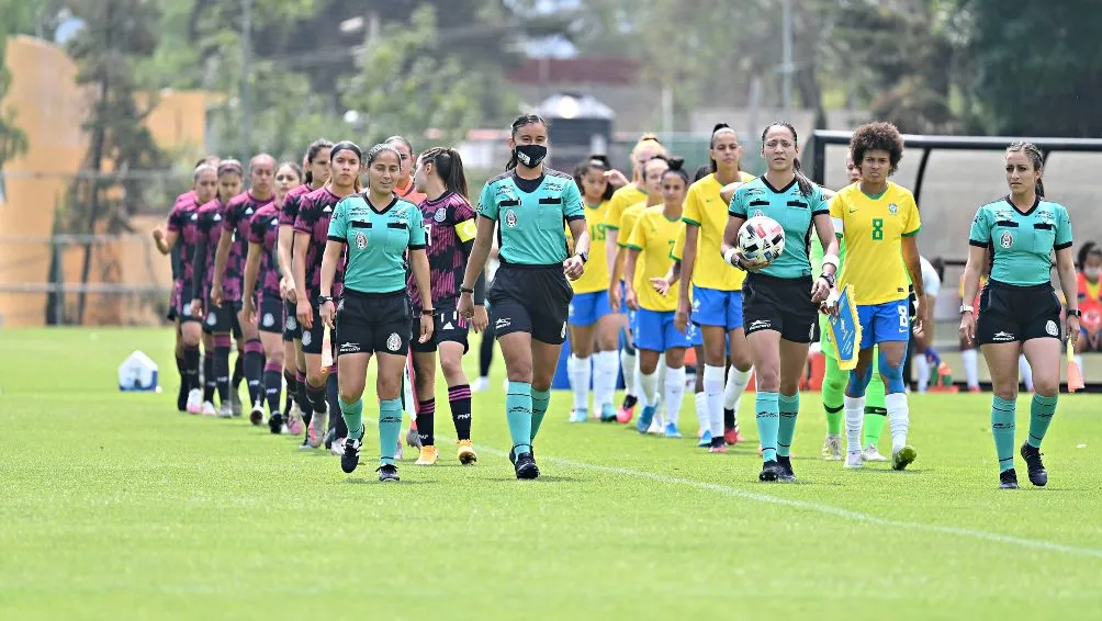 IMAGO7 Tri Femenil Sub 20 previo a un partido